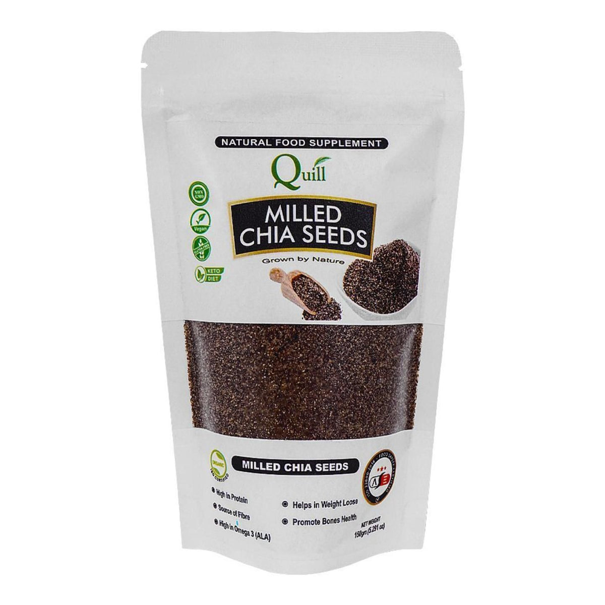 Quill Milled Chia Seeds 150g
