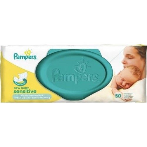 Pampers New Baby Wipes 50 Pieces