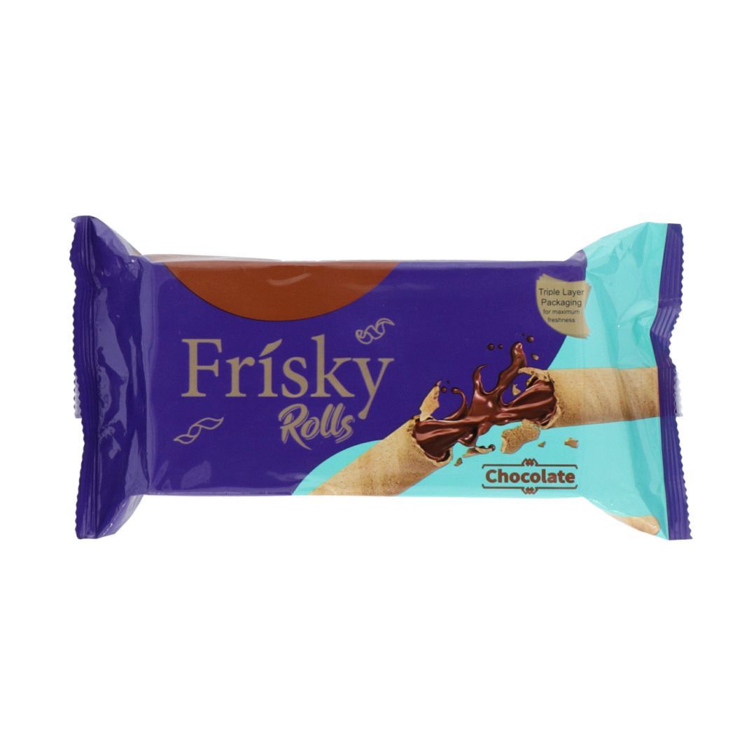 Innovative Frisky Wafers Rolls Chocolate 86.4g