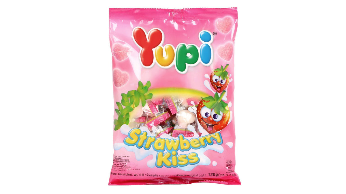 Yupi Strawberry Kiss Assorted Candy 120g