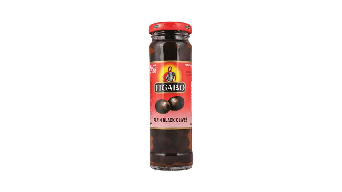 Figaro Black Olives Plain Imported 85g
