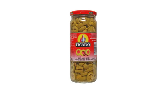 Figaro Green Olives Sliced Imported 340g