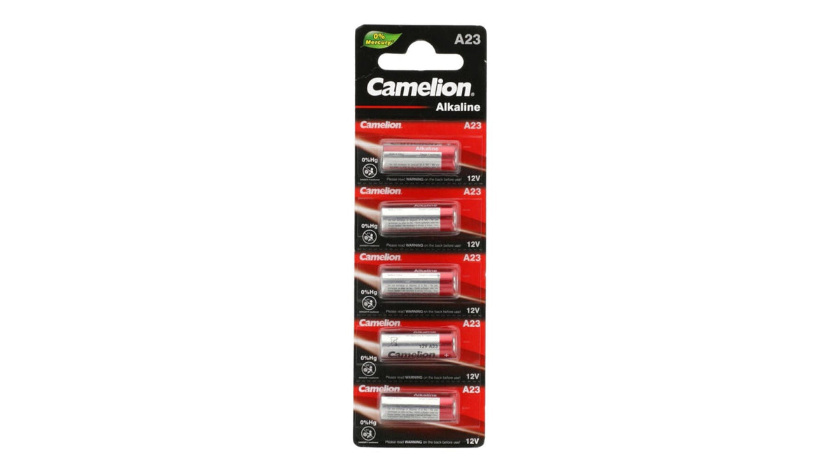 Camelion Alkaline A23 Battery Cell Pack 5 Pieces