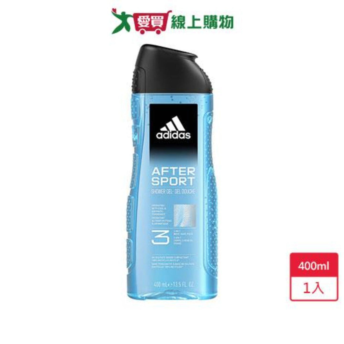 Adidas Men's Cleansing Shampoo & Body Wash Sports Repair 400ml