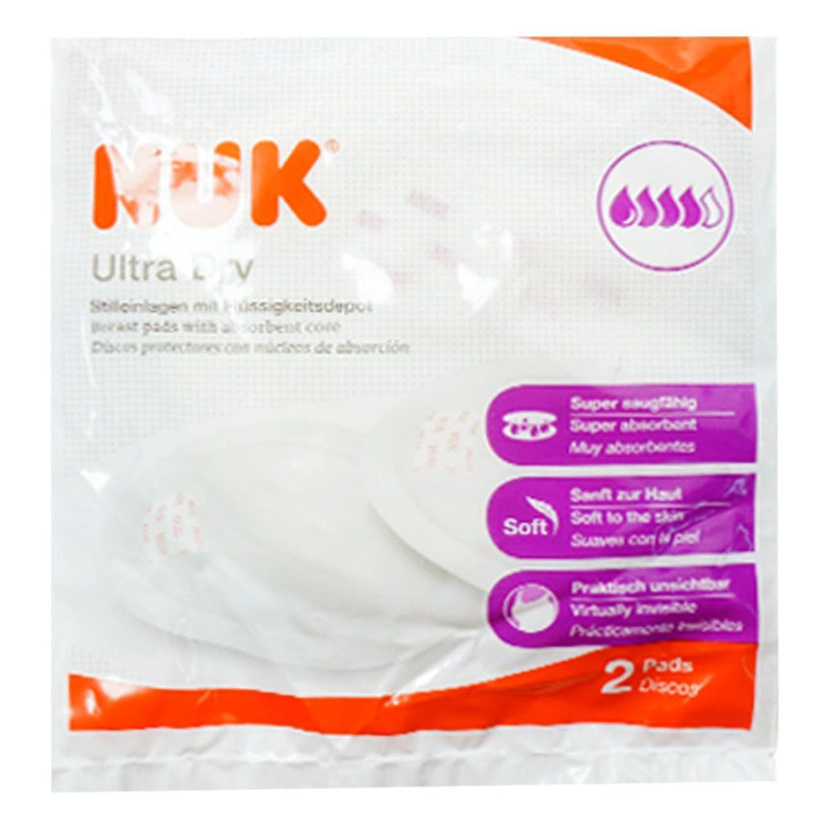 Nuk Breast Pads Ultra Dry 2S Discos (10252128) 1 Unit