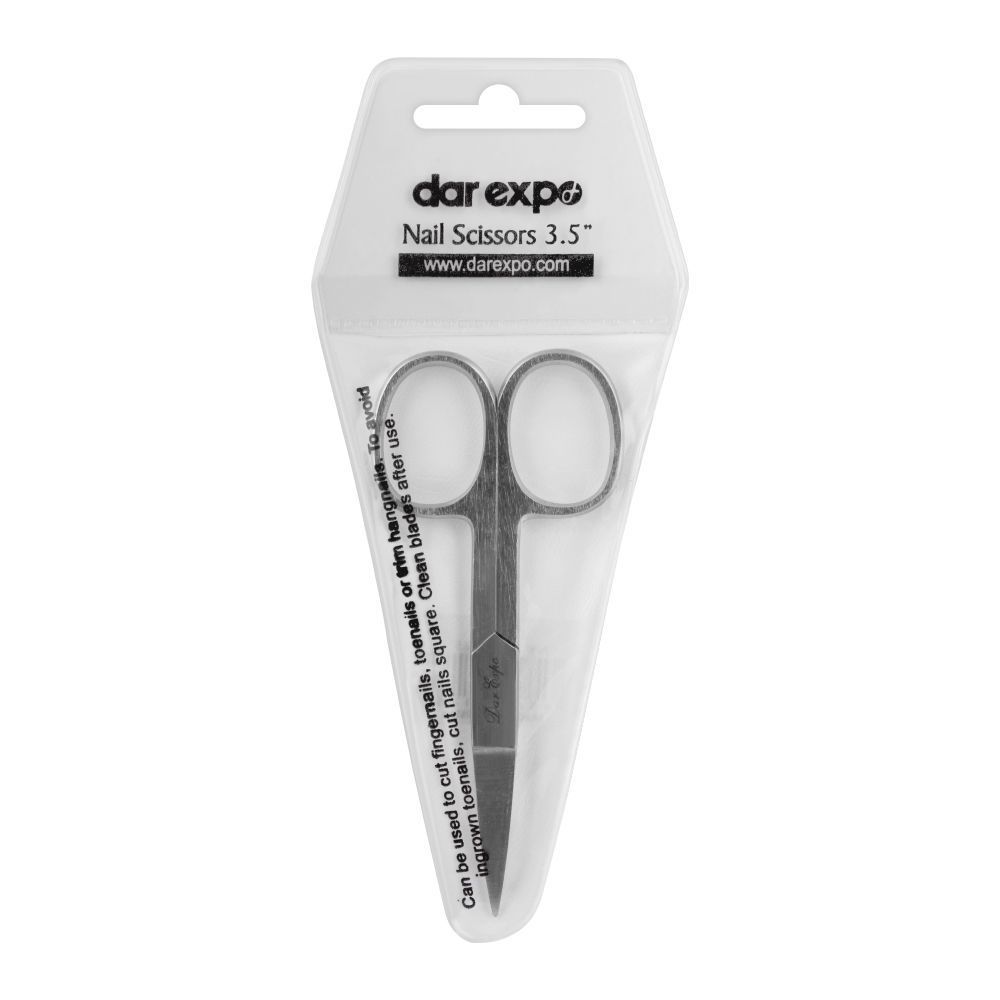Dar Expo Stainless Steel Nail Scissors 3.5" 1 Piece