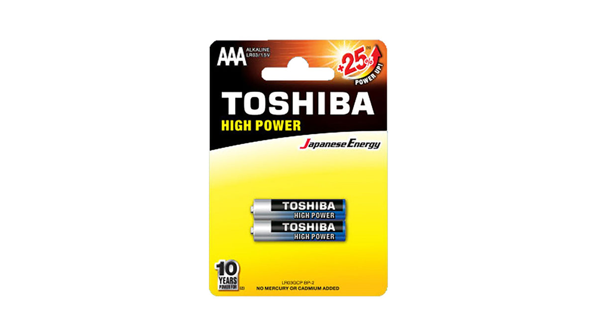 Toshiba AAA High Power 2 Pieces