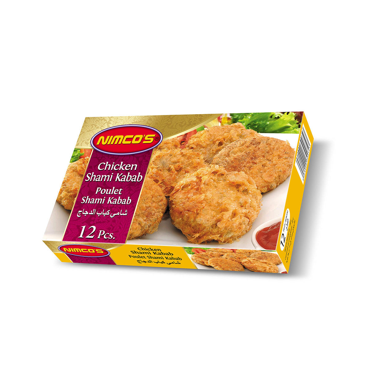 Nimcos Chicken Shami Kabab Poulet 12S