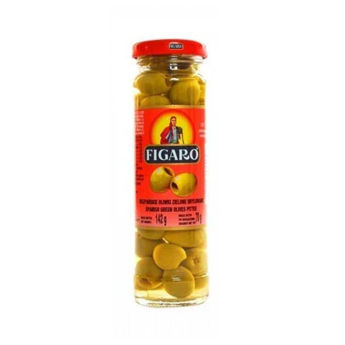 Figaro Pitted Green Oilve 142G