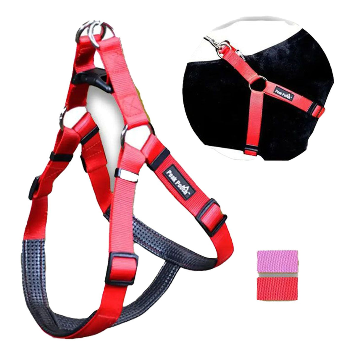 Karlie Flamingo Dog Harness & Red Leash (110cm) 1 Piece