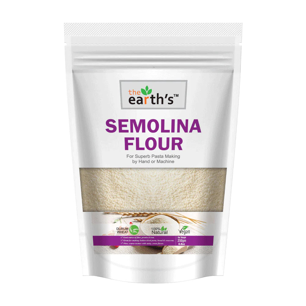 The earths semolina flour 250gm