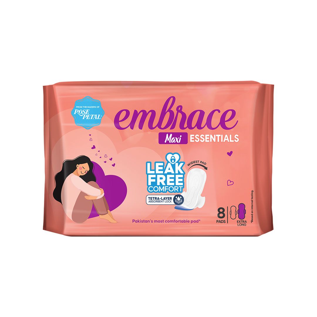 Embrace Essentials Maxi Extra Long 8 Pad Pack