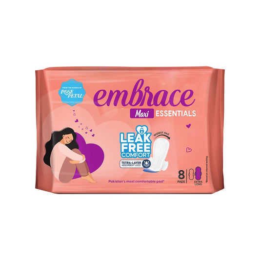 Embrace Essentials Maxi Extra Long 8 Pad Pack