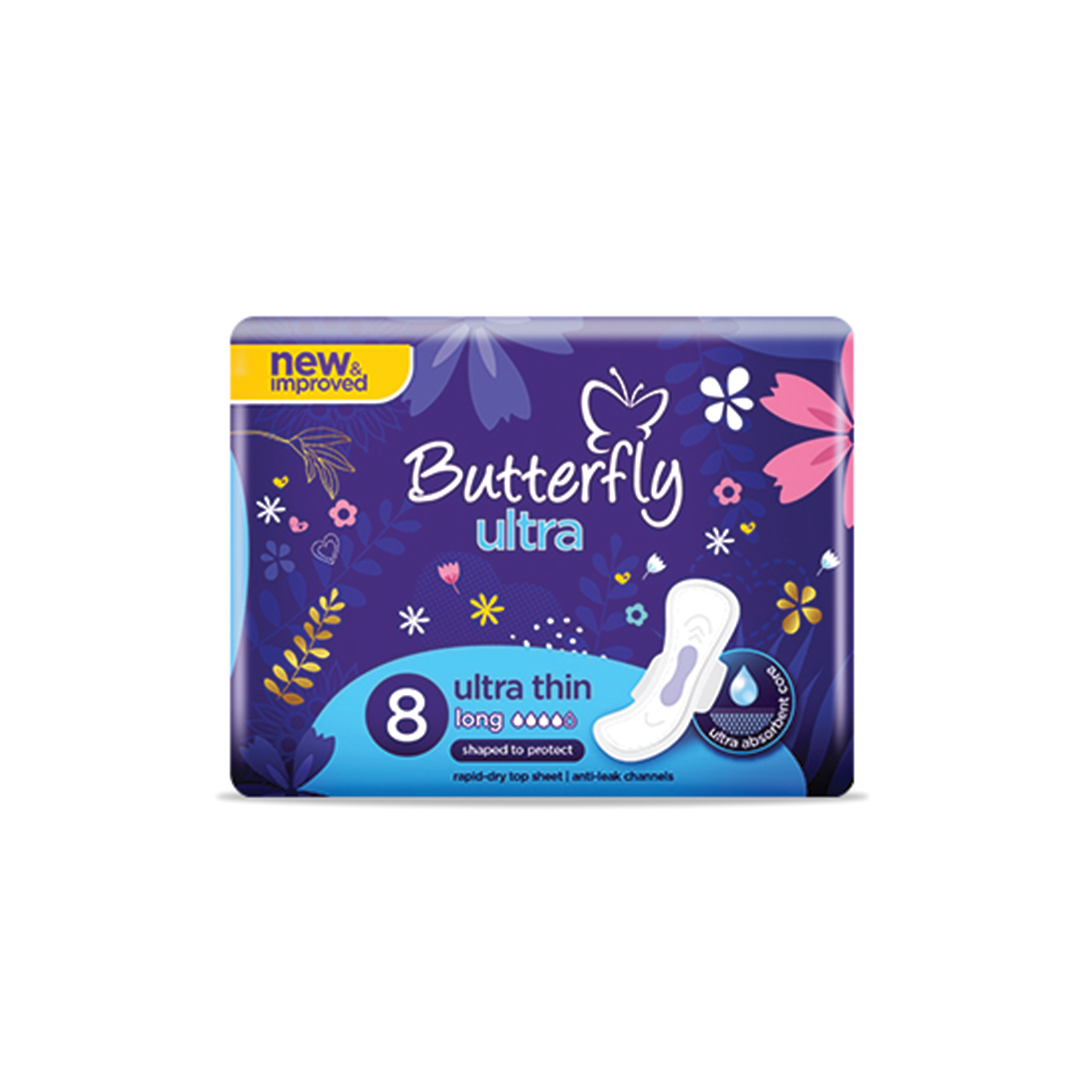 Butterfly Pads Ultra Long 8 Piece Pack
