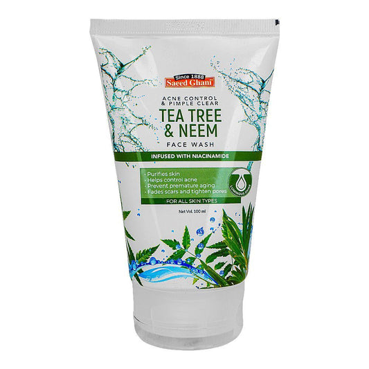 Saeed Ghani Acne Control & Pimple Clear Tea Tree & Neem Face Wash 100ml