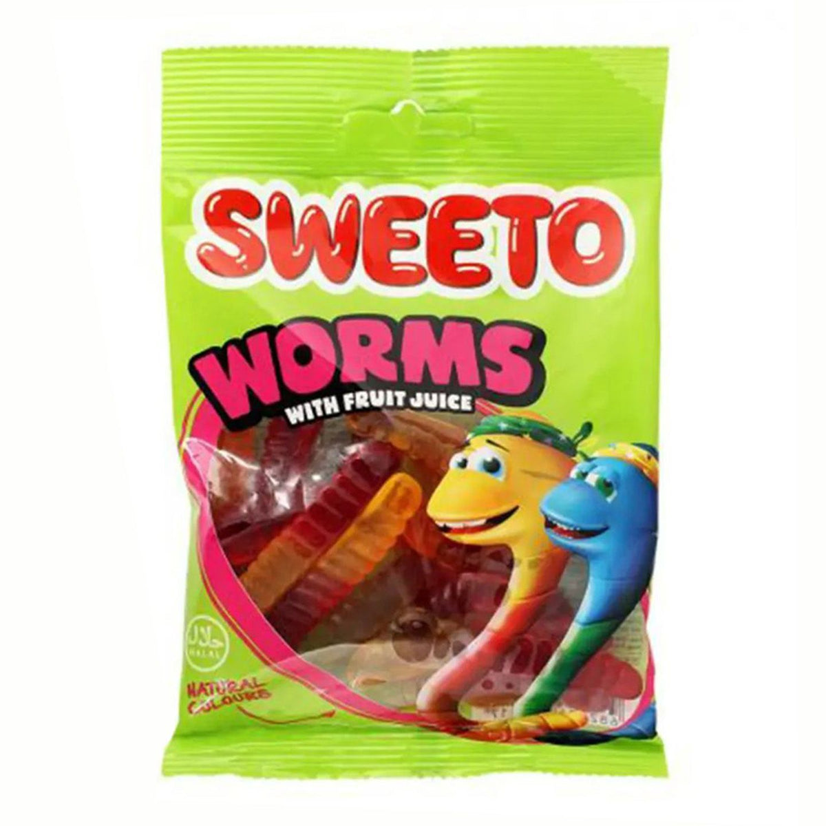 Sweeto Worms Gummy Jelly Pouch 80g