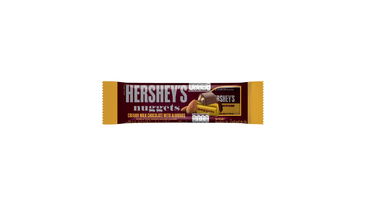 Hershey's Nuggets Creamy Milk Chocolate with Almonds 28g