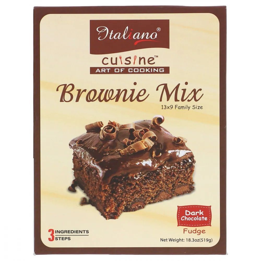 Italiano Cuisine Art of Cooking Brownie Mix Dark Chocolate Fudge 519g