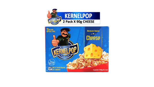 Kernelpop Cheese Microwave Popcorn 3 x 90g