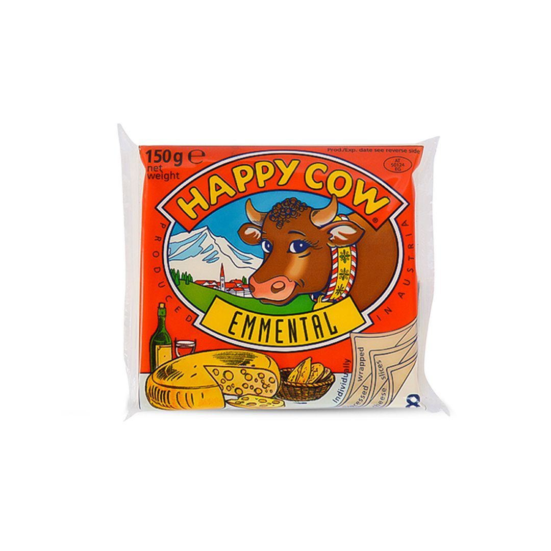 Happy Cow Emmental Cheese Slices (8 Pieces) 150g