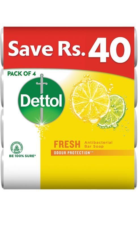 Dettol Soap Fresh 4 x 110g Pack
