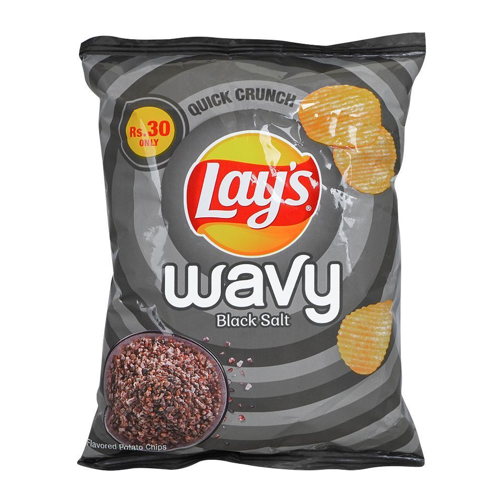 Lays Wavy Black Salt 18g