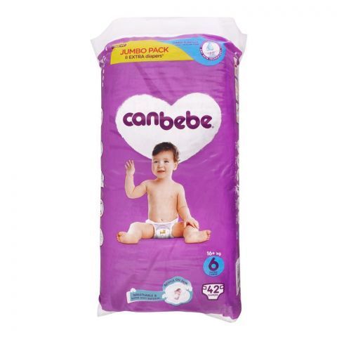 Canbebe Baby Diaper Jumbo Extra Large Size 6 (16+ Kg) 42 Pieces