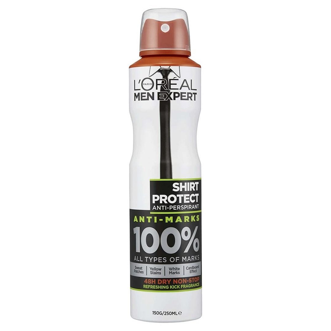 L'Oreal Men Expert 48H Anti-Perspirant Deodorant Spray Shirt Protect Refreshing 250ml