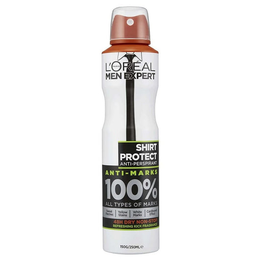 L'Oreal Men Expert 48H Anti-Perspirant Deodorant Spray Shirt Protect Refreshing 250ml