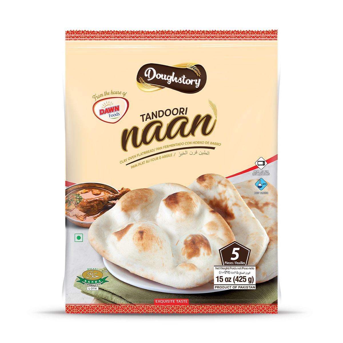 Doughstory Tandoori Naan 425g