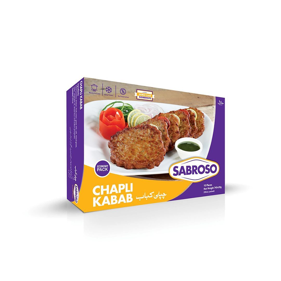 Sabroso Chicken Chapli Kabab 10 Piece 740g Pack