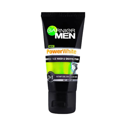 Garnier Men Power White 2-In-1 Fairness Facewash and Shaving Foam 100ml