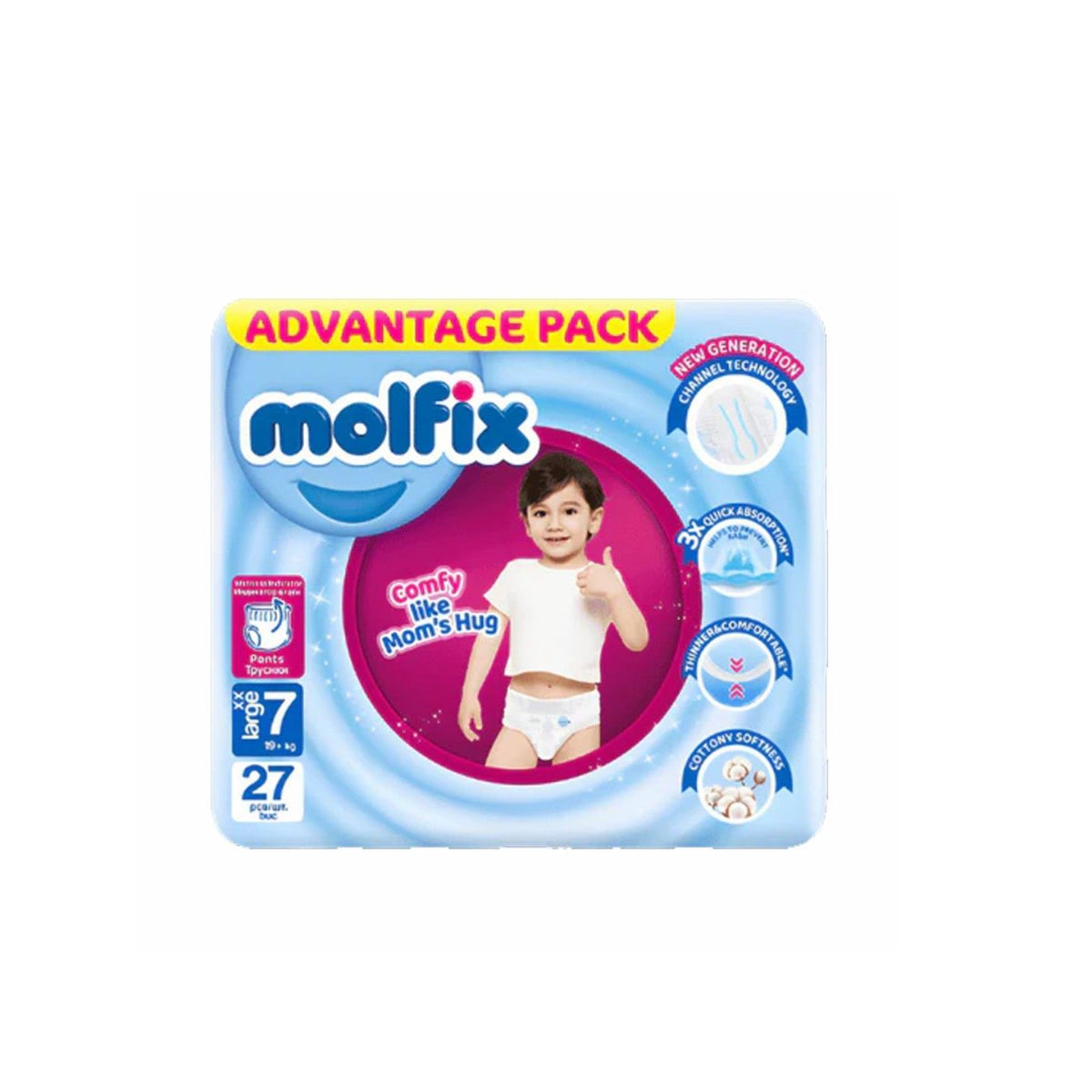 Molfix XX Large 7 (19+kg) 27 Pieces