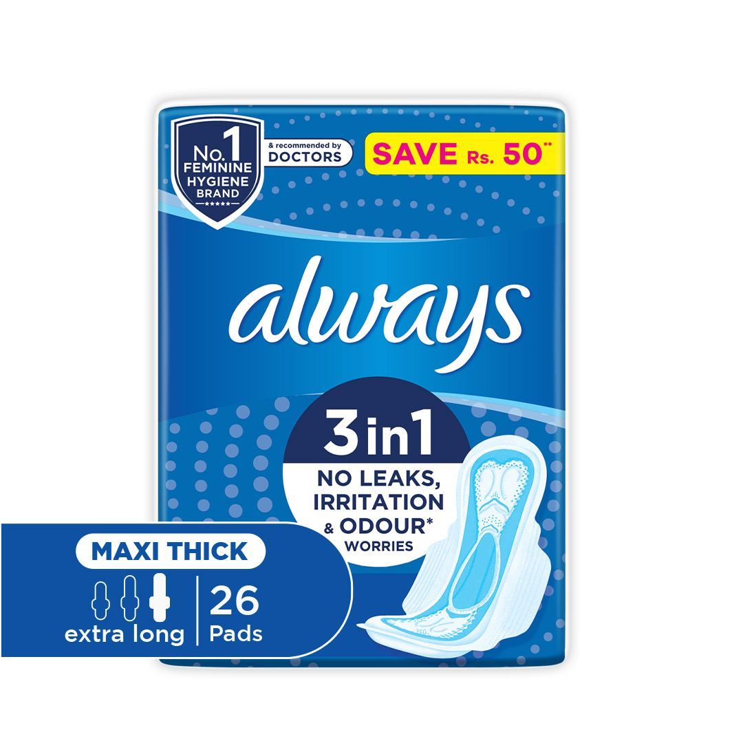 Always Pads Thicks Maxi Night Trio 1 Packet