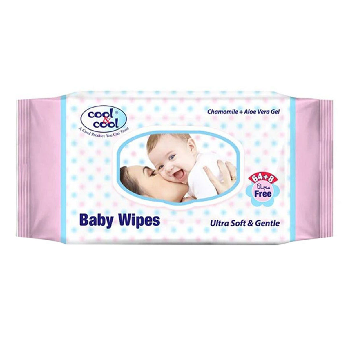 Cool & Cool Baby Wipes 72 Piece Pack