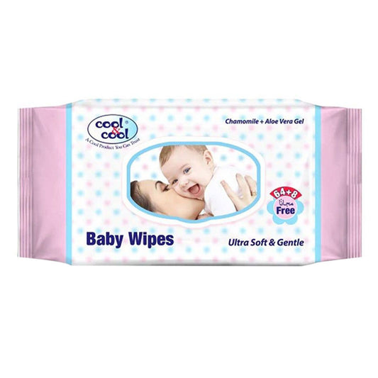 Cool & Cool Baby Wipes 72 Piece Pack