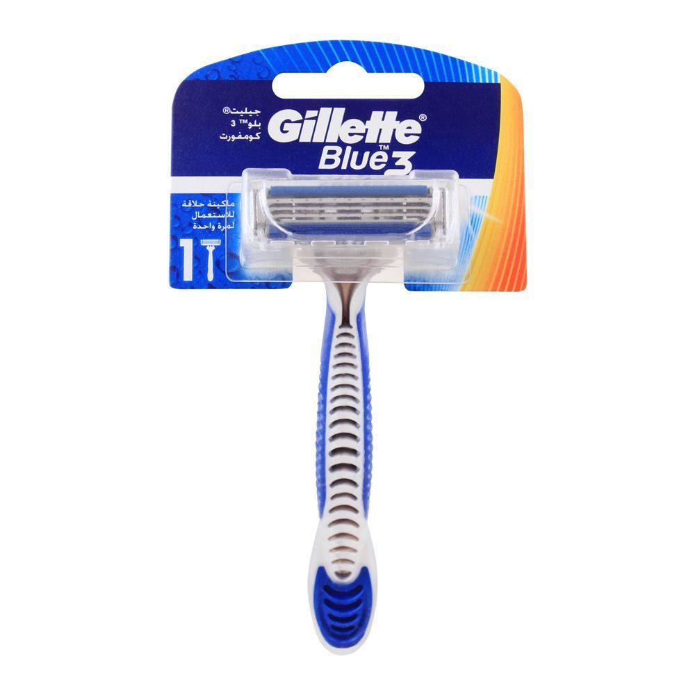 Gillette Shaving Blue 3 1 Piece