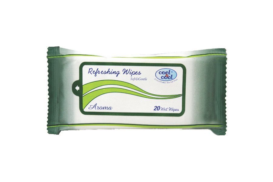 Cool & Cool Refreshing Wipes 20 Pieces