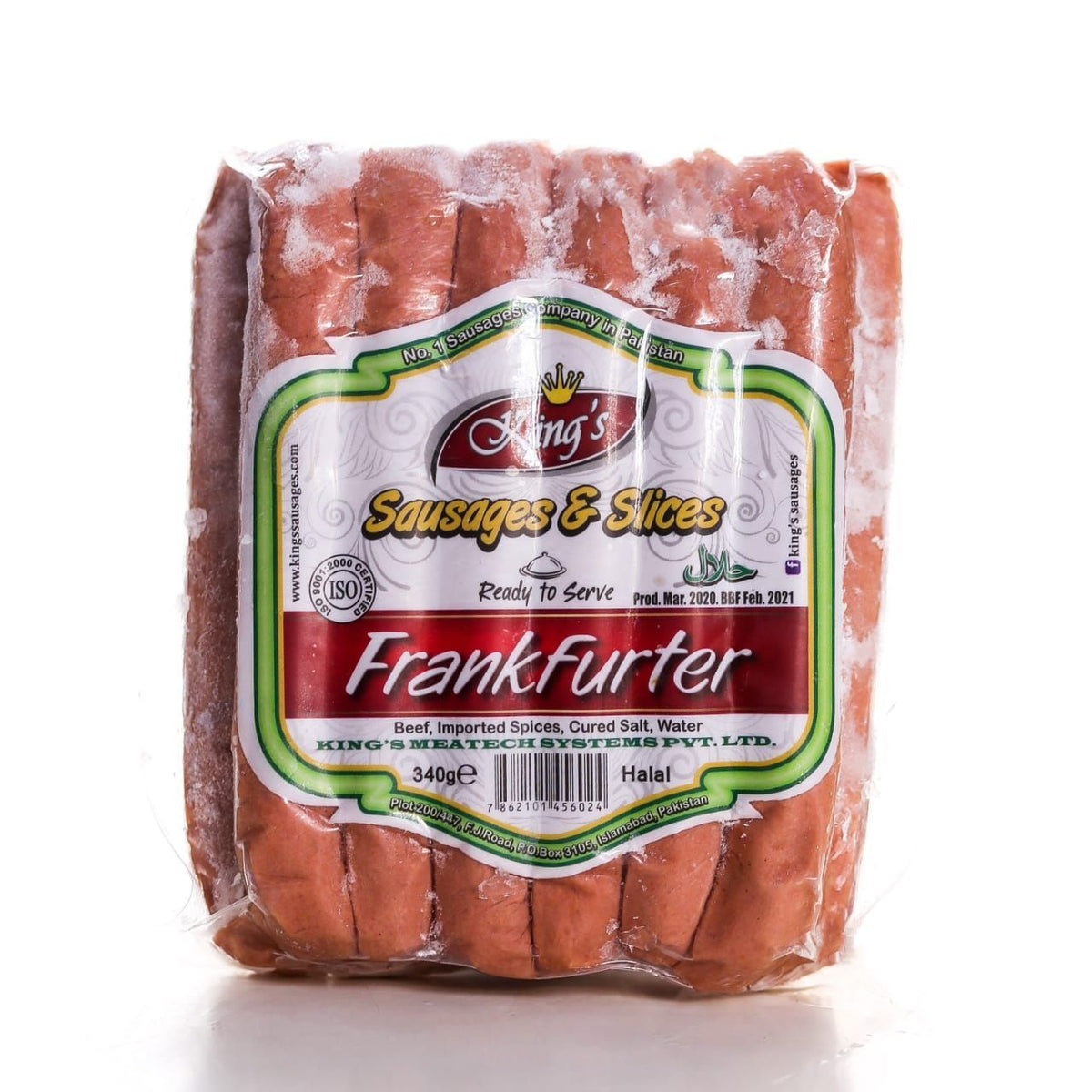 King's Frank Furter Sausages 340g