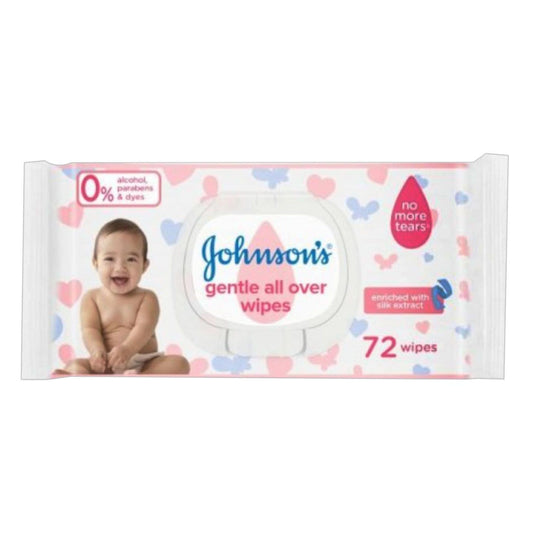 Johnson's Baby Gentle All Over Wipes 72 Pieces