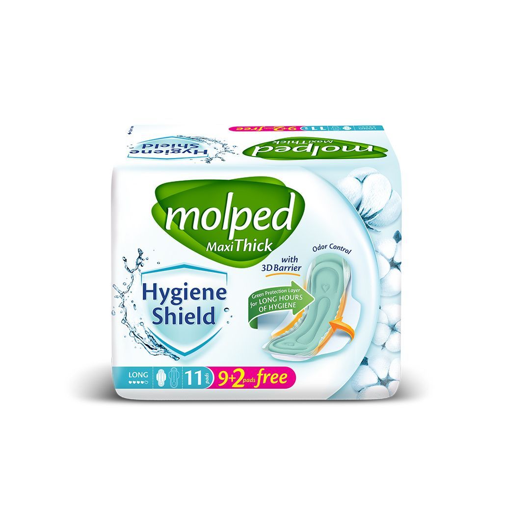 Molped Maxi Thick Hygiene Shield with Barrier Long 1 Piece