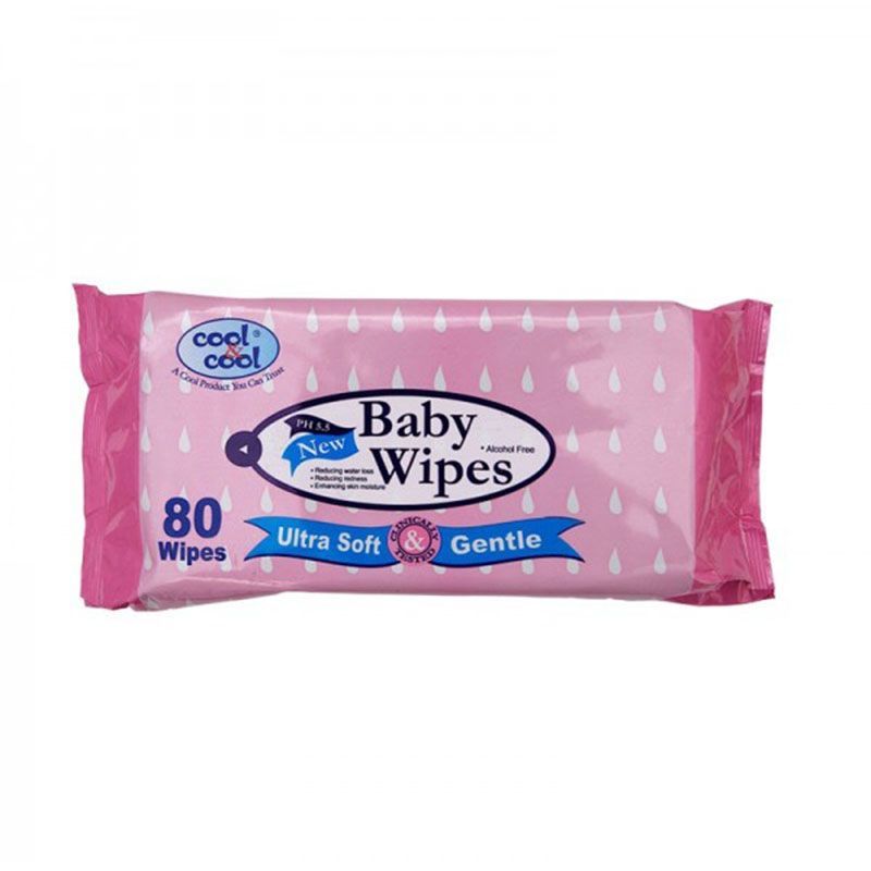 Cool & Cool Baby Wipes 80 Pieces