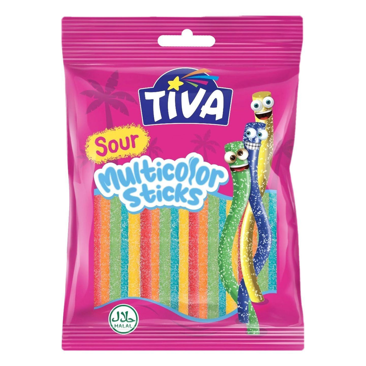 Tiva Sour Multicolor Sticks 80g