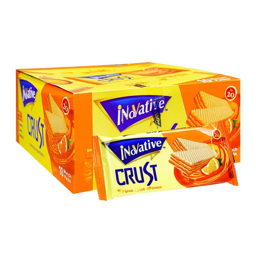 Innovative Crust Orange Wafers Munch Pack 100g