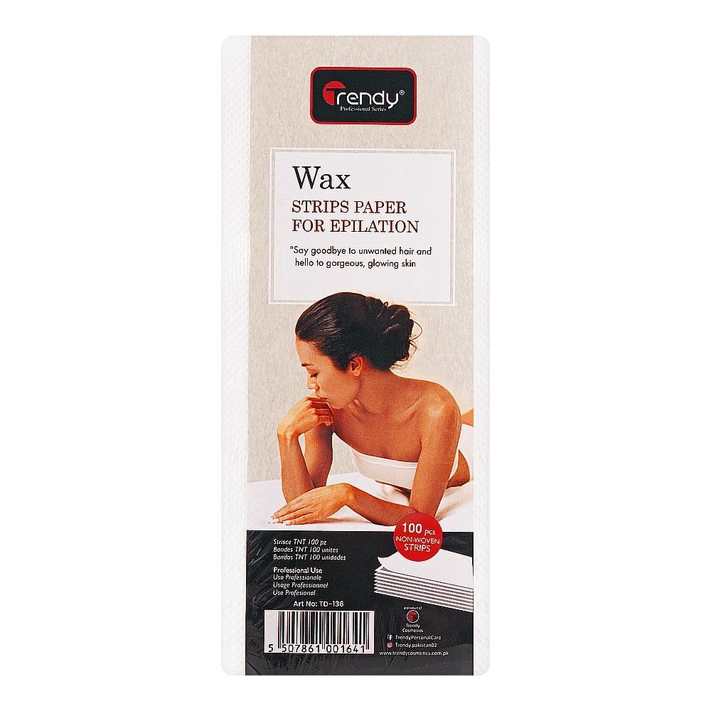 Trendy Non-Woven Epilation Waxing Strips Paper TD-136 100 x 100g
