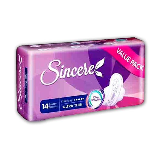 Sincere Sanitary Pads Ultra Thin XL Value 14 Piece Pack