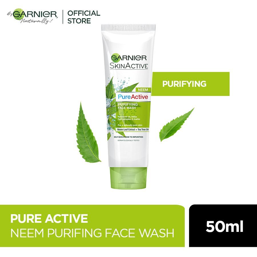 Garnier Skin Naturals Pure Active Neem Face Wash 50ml