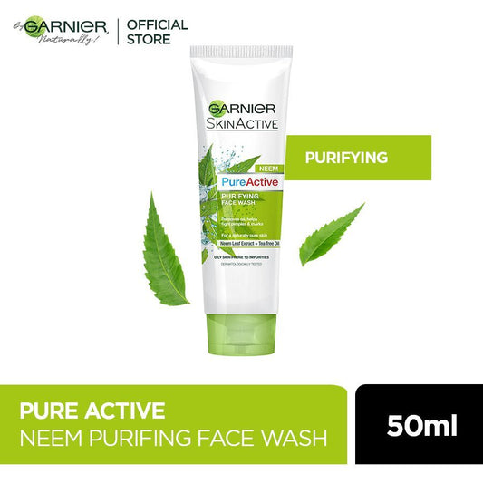 Garnier Skin Naturals Pure Active Neem Face Wash 50ml