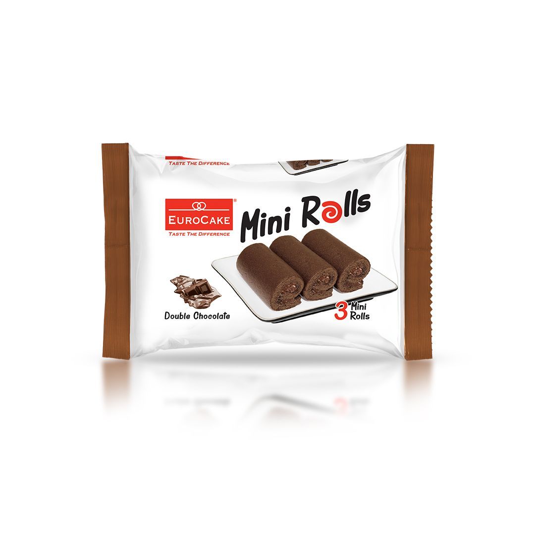 Euro Cake 3 Mini Rolls Double Chocolate 60g