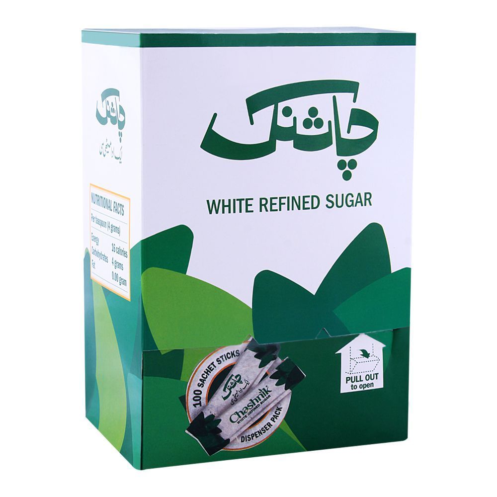 Sugarie Chashnik White Refined Sugar 100 Packets